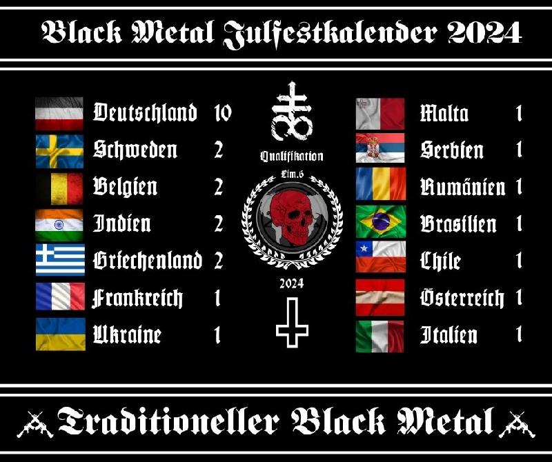 Black Metal CD Julfestkalender 2024 Edition I lim.6